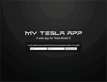 Tablet Screenshot of myteslaapp.com
